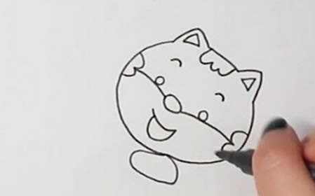 小猫钓鱼简笔画如何画简单又漂亮
