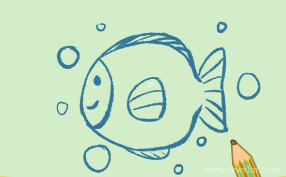 漂亮的鱼简笔画步骤画法教程 小鱼如何画简单又漂亮