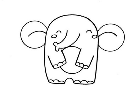 用数字9画大象简笔画简单又可爱