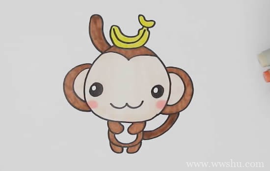 猴子如何画简笔画简单又可爱