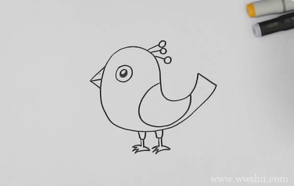 小鸟简笔画如何画简单又漂亮