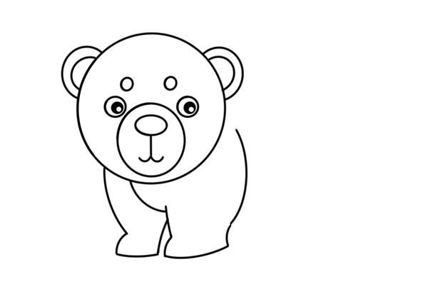 北极熊如何画简笔画简单又漂亮