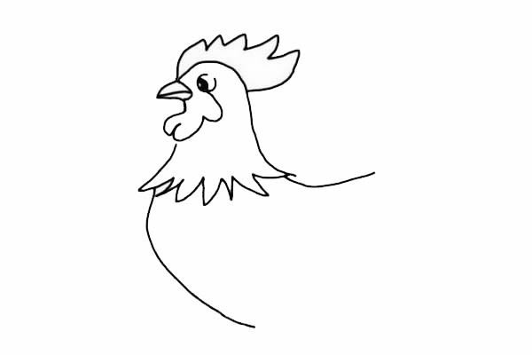 公鸡简笔画-大公鸡简笔画如何画简单好画