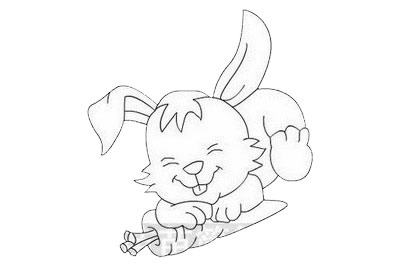 爱吃胡萝卜的小白兔简笔画如何画最可爱