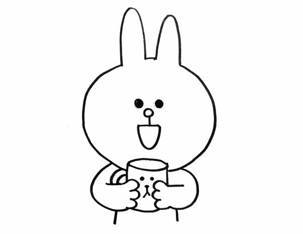 可妮兔如何画简单可爱_可妮兔简笔画步骤画法图片