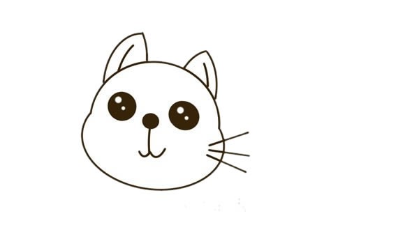 黄猫简笔画图片带颜色 小猫简笔画步骤画法图片