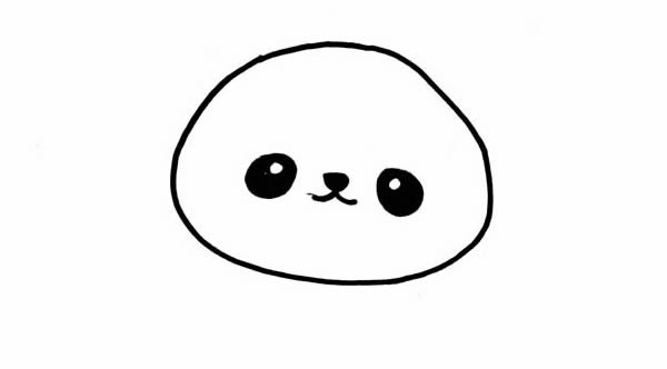 如何画小熊猫简笔画可爱_一步一步教画小熊猫简笔画