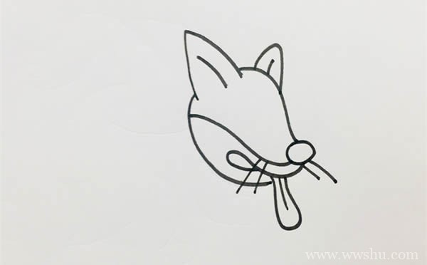 黄鼠狼简笔画,黄鼠狼简笔画彩色画法步骤图片