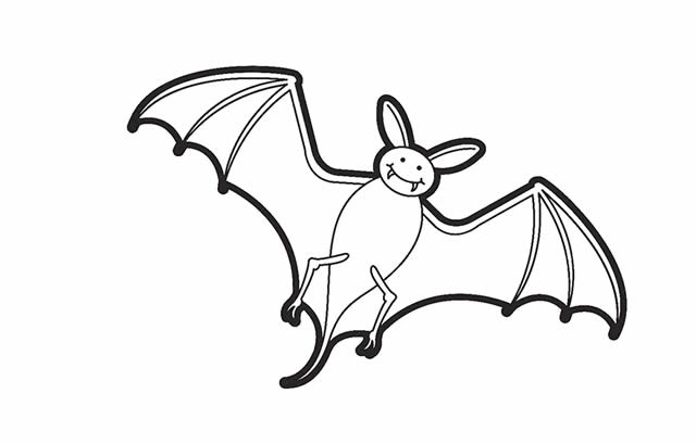 儿童学画蝙蝠简笔画简单画法图片