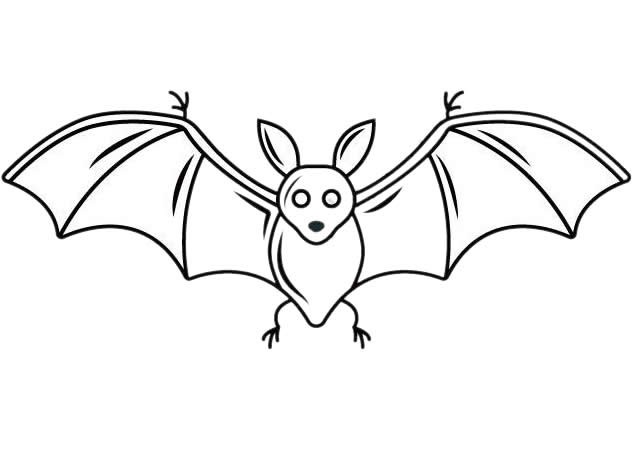 恐怖的红眼蝙蝠简笔画画法步骤图片