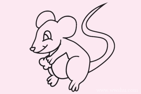 老鼠简笔画简单画法步骤教程及图片大全
