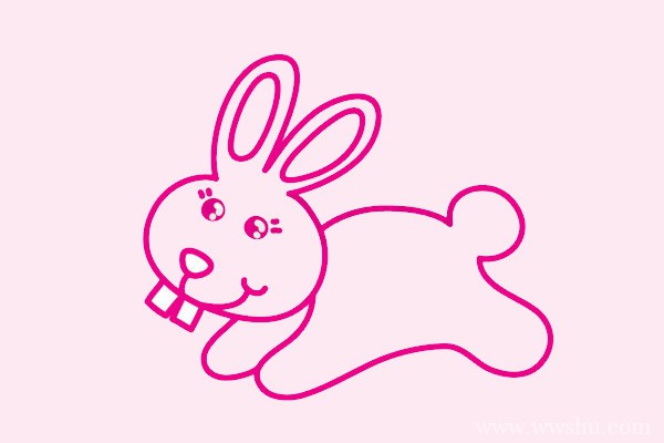 可爱的小兔子简笔画画法步骤教程及图片大全