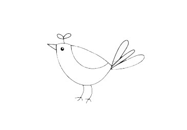 超简单的小鸟简笔画步骤教程及图片大全