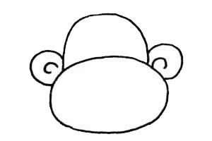 简笔画猴子的画法,如何画猴子简单画法