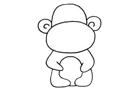 简笔画猴子的画法,如何画猴子简单画法