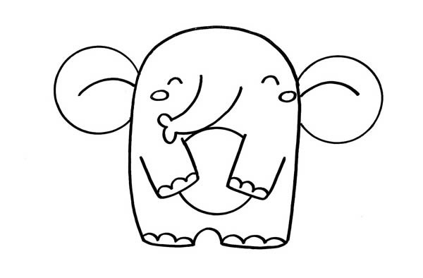 用数字9画大象简笔画步骤图解教程