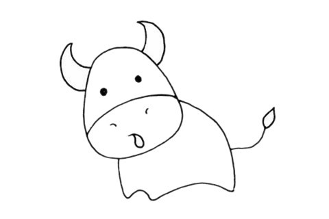 小牛简笔画简单又漂亮 小牛简笔画步骤图解教程