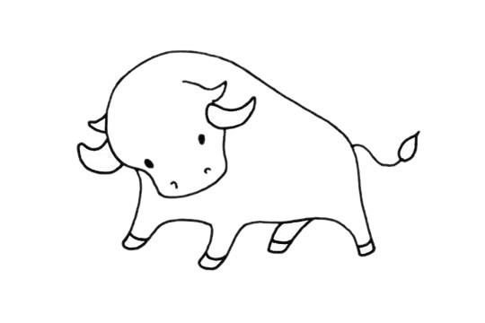 小牛简笔画简单又漂亮 小牛简笔画步骤图解教程
