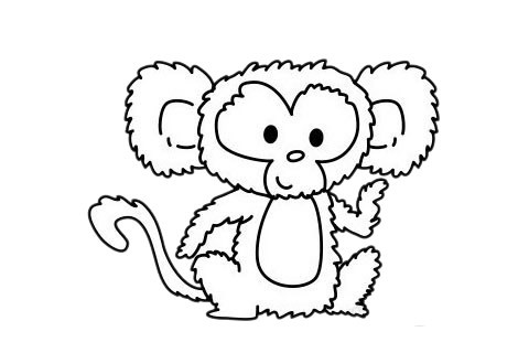 猴子简笔画简单画法 猴子简笔画步骤图解教程