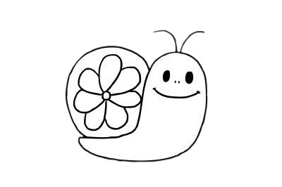 简单又漂亮的蜗牛如何画 可爱蜗牛简笔画步骤图片大全