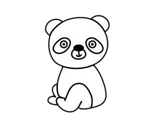 如何画熊猫简单画法 熊猫简笔画步骤图片大全