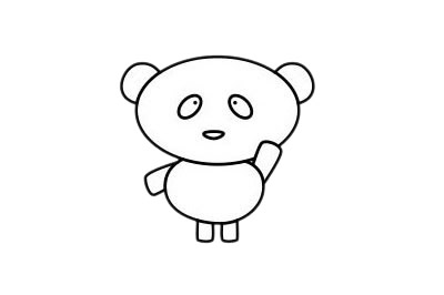 如何画熊猫简单画法 熊猫简笔画步骤图片大全