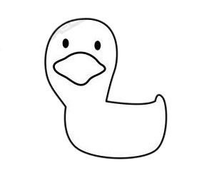 小鸭子如何画简单漂亮 卡通鸭子简笔画步骤图片大全