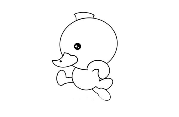 小鸭子如何画简单漂亮 可爱小鸭子简笔画步骤图片大全