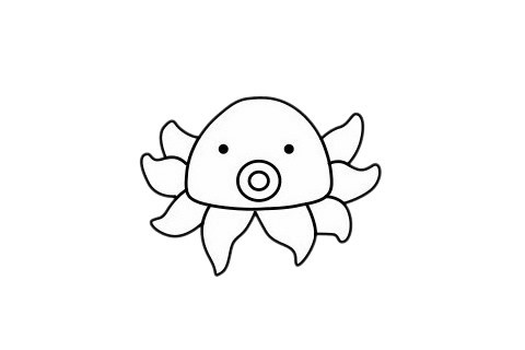 简单又漂亮的章鱼如何画 卡通章鱼简笔画步骤图片大全