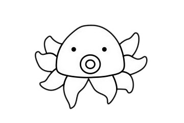 简单又漂亮的章鱼如何画 卡通章鱼简笔画步骤图片大全