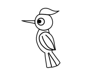 啄木鸟如何画简笔画图片 啄木鸟简笔画步骤图片大全