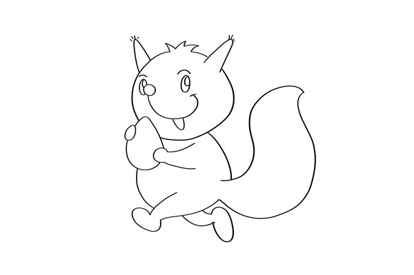 小松鼠如何画简单又可爱 卡通松鼠简笔画教程