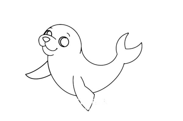 海豹如何画简笔画简单漂亮