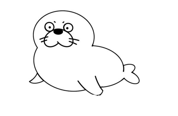 海狮如何画简笔画图片大全