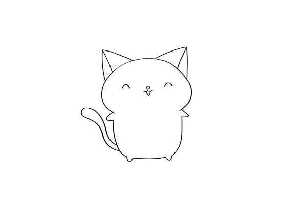 可爱的小猫咪如何画又漂亮又简单 卡通猫咪简笔画步骤图解