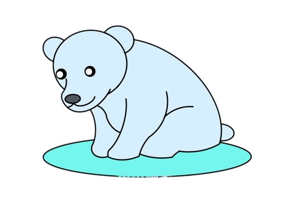 北极熊如何画简单又漂亮 可爱北极熊简笔画