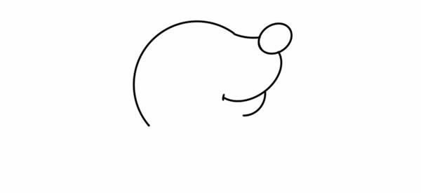 鼹鼠宝宝如何画简笔画简单又可爱