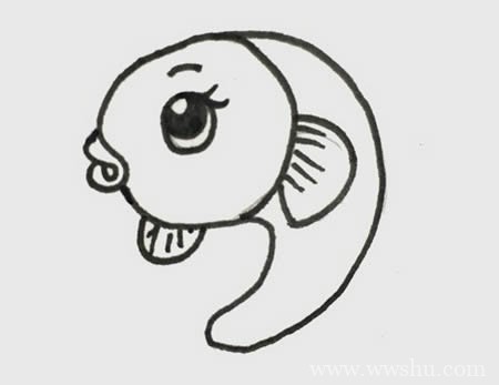 可爱的小鱼简笔画如何画简单又漂亮