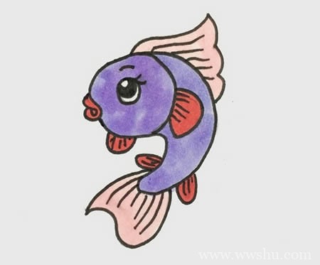 可爱的小鱼简笔画如何画简单又漂亮