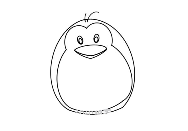 卡通企鹅如何画简笔画简单又漂亮