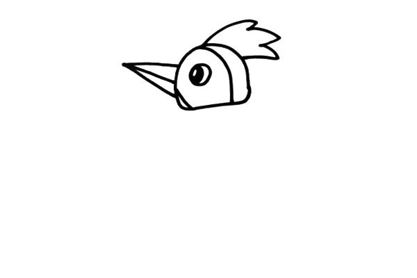 森林里的医生 啄木鸟简笔画彩色画法 步骤图文教程