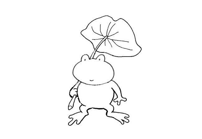卡通青蛙简笔画 可爱的小青蛙简单画法大全