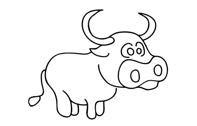 卡通牛的简笔画图片 三种牛的简单画法