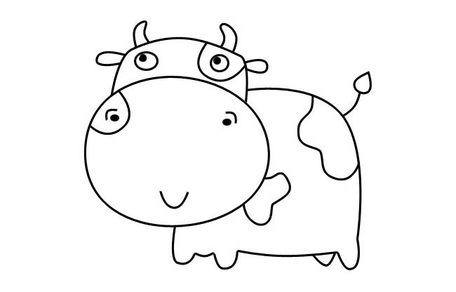 卡通牛的简笔画图片 三种牛的简单画法