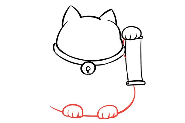 招财猫简笔画 招财猫的画法步骤图解教程