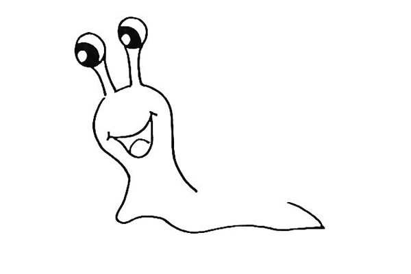 可爱的卡通蜗牛简笔画 超详细步骤图解教程