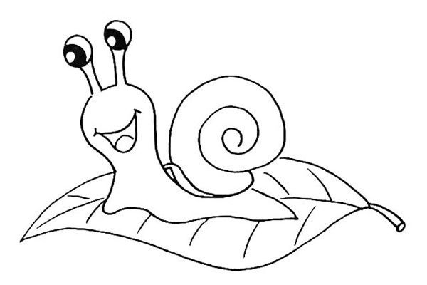 可爱的卡通蜗牛简笔画 超详细步骤图解教程