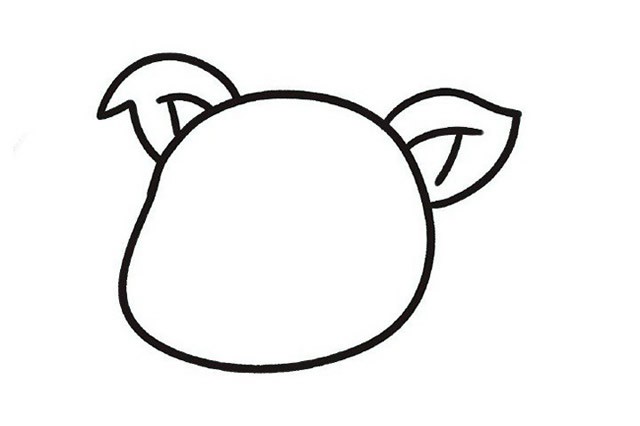 简单九步画出可爱小猪简笔画步骤图教程
