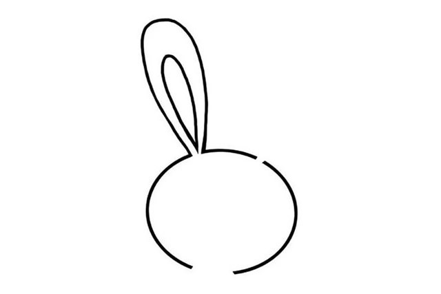 小兔子简笔画 简单六步画出小兔子简笔画步骤教程