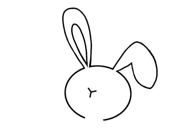 小兔子简笔画 简单六步画出小兔子简笔画步骤教程
